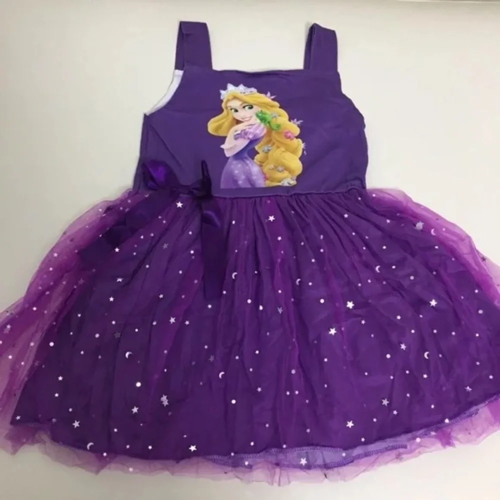 Boutique Luxury Princess Rapunzel Cute Sparkly Dress - Picture 5 of 7